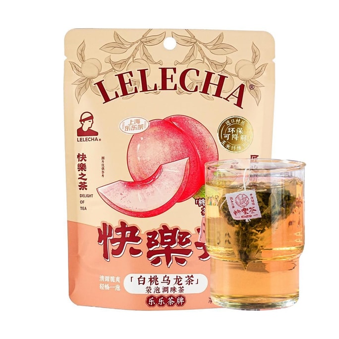 白桃烏龍茶フルーツティーバッグ 7袋入り 0.74オンス