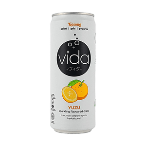 马来西亚VIDA 柚子味气泡饮料 325ml【0蔗糖0卡0脂】