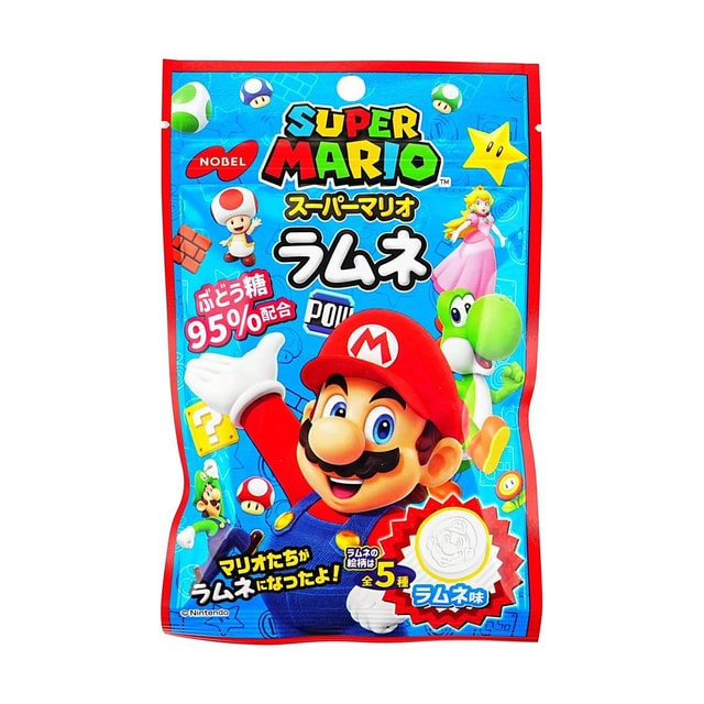 ノーベル製菓 スーパーマリオラムネ 350ml【ブドウ糖95%】 - Yami