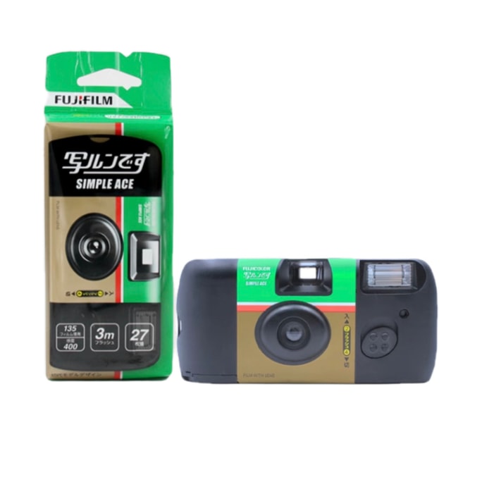 [일본에서 온 다이렉트 메일] Fuji ACE400 Degree 일회용 보급형 바보 레트로 필름 필름 카메라 필름 카메라