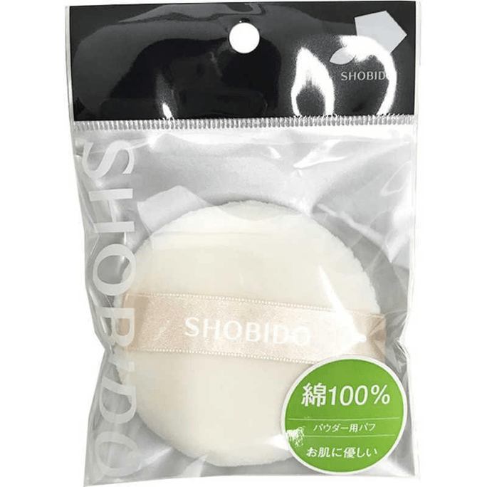 【日本直邮】 日本 SHO-BI 妆美堂 粉底用粉扑 软棉 1片 粉扑 粉底 上妆均匀 柔软 服帖 化妆工具
