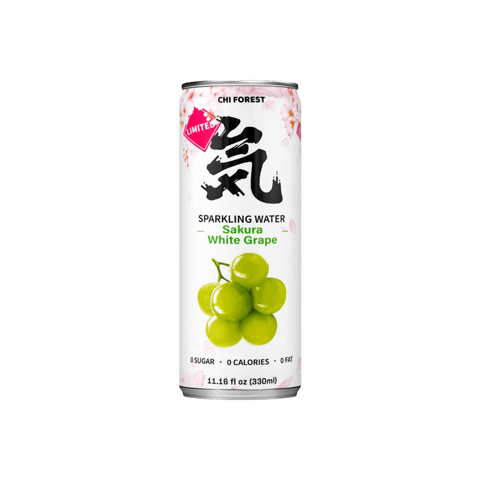 Sakura & White Grape Sparkling Water, 11.15fl oz