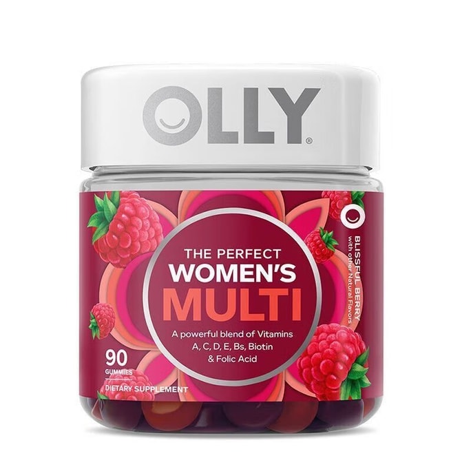 Women's Multivitamin Gummies Ladies Multivitamin C Nutrition Folic Acid 90 Capsules