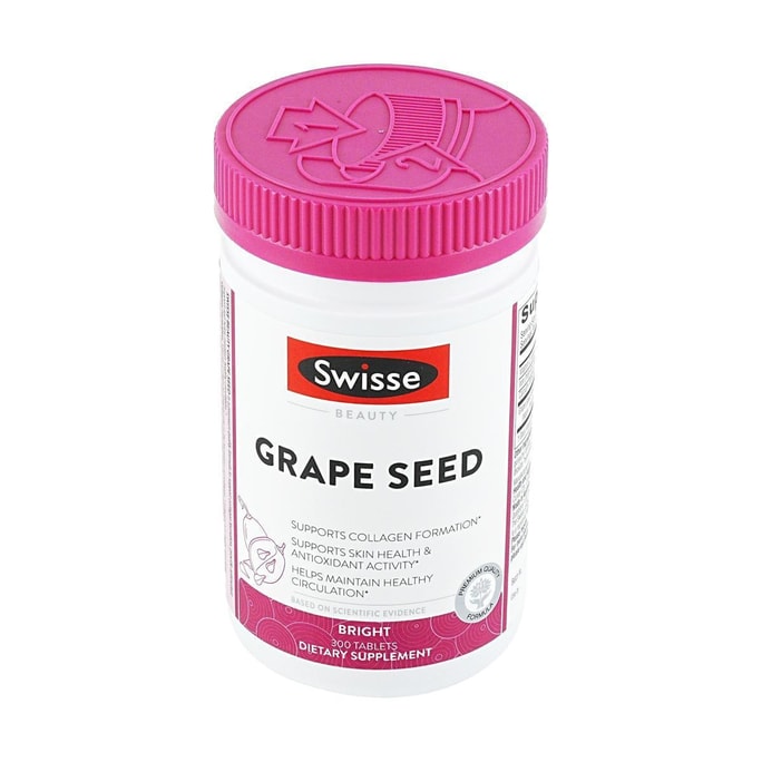 ブドウ種子、肌の健康と抗酸化作用をサポート、300 錠