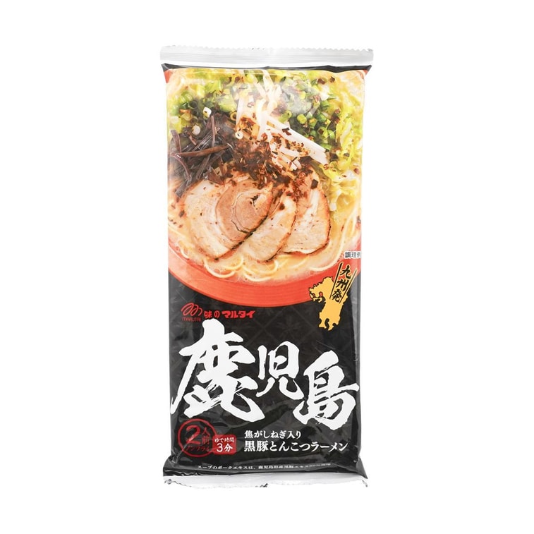 日本MARUTAI 九州鹿儿岛黑豚葱香风味拉面 香葱黑猪骨味 2人份 185g 【新老包装随机发货】 10