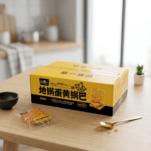 Crispy Rice Salted Egg Yolk Crackers - Crab Roe Flavor, 17.65 oz