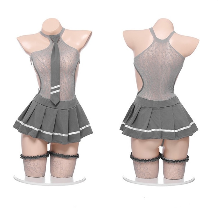 Sexy Lingerie Sexy Student Passionate Online Dress Grey One Size (No Hairband) - Yami.com Sexy Lingerie Sexy Student Passionate Online Dress Grey One Size (No Hairband) - Yami.com