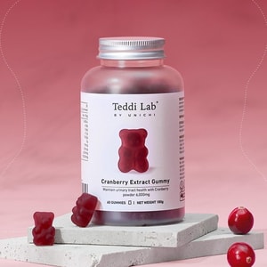 Cranberry Extract Gummy, 60gummies - Feminine Microbiome Support​​,  ​​Probiotic Defense Technology,  ​​Sugar-Free