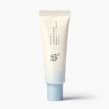한국산, 북한산 뷰티 수딩 선크림, 가벼운 제형: 쌀 + B5 SPF50+ 50ml. 가볍고 순한 선크림입니다.