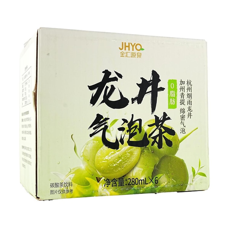 金汇源泉 烟雨龙井青提气泡茶 280ml*6瓶【0脂】【甘醇鲜爽 夏日消暑必备】 6