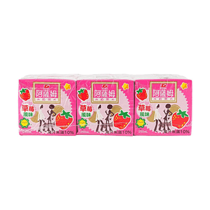 台湾汇竑国际 阿萨姆奶茶 草莓风味 250ml*6连装【经典台式奶茶】【香甜草莓风味】