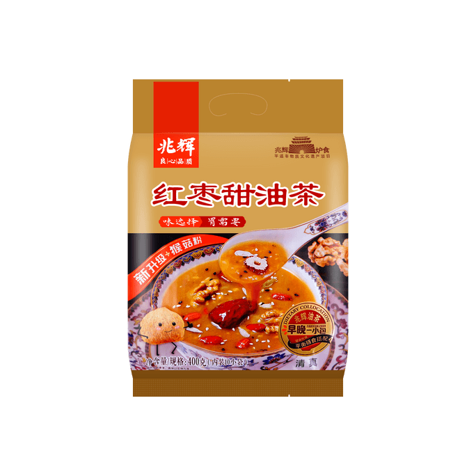兆辉 红枣甜油茶 400g  西北特产 营养谷物 早餐代餐