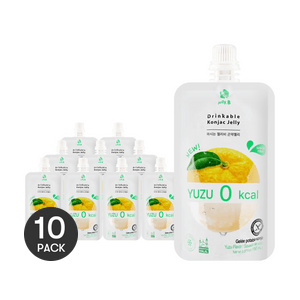 저당, 저칼로리 곤약 젤리, 자몽 맛, 5.07 fl oz * 10팩, 포장은 다를 수 있음, 식사 대용품