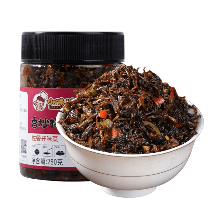 【中国直送】小尾姐 揚げ高菜漬け（湖南名物）280g×1本