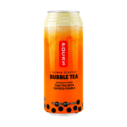 Thai Boba Milk Tea with Bubble Tapioca Pearls, 16.5 fl oz
