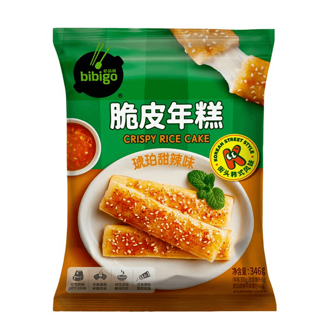 Bipin Court bag Crispy Rice Cake Amber Sweet And Spicy Korean Specialty Water Mill 346g*1 bag