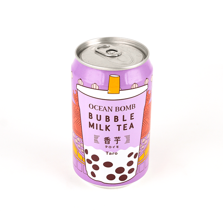 Taro Bubble Milk Tea Drink 10.65 fl oz【Taiwanese Style】【Chewy Pearls】 3