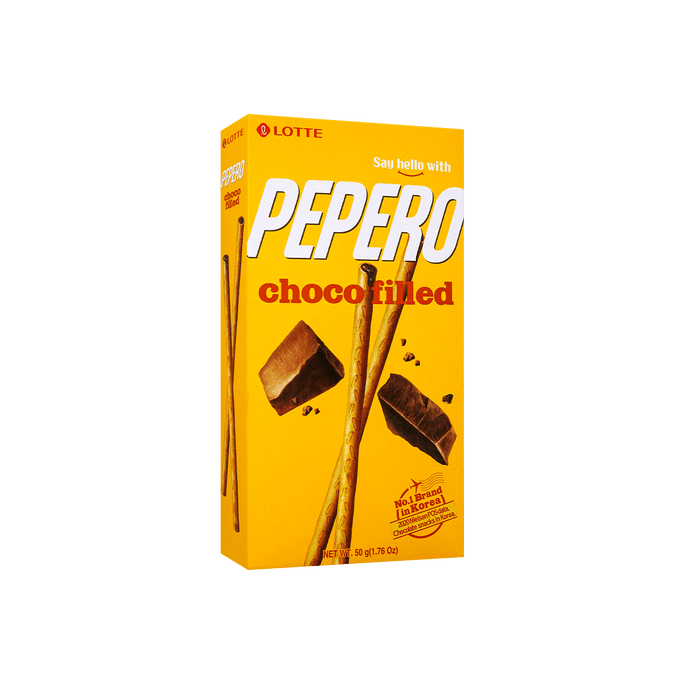 韩国LOTTE乐天 PEPERO佩佩罗 注心巧克力 饼干脆棒 50g