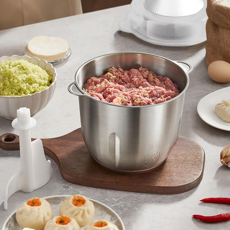 【新品登陆】BEAR小熊 小熊双桶切碎和面机 易拆洗低噪厨房料理机 切碎杯 2.5L / 和面杯 3.5L CH-5L05G48 3