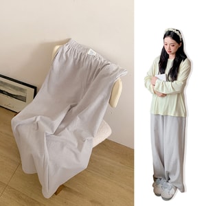 Striped Sleep Pants Mosquito Repellent Wearable Outside Women's Loose Home Pants Light Gray Stripes Size F 1 Piece