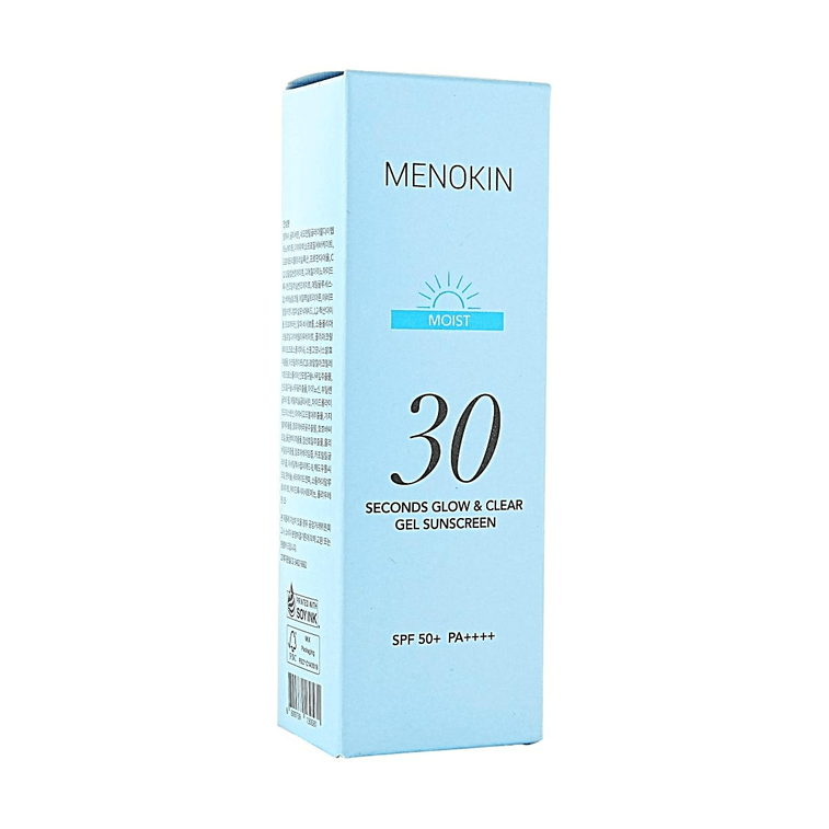 30 Seconds Glow & Clear Gel Sunscreen,SPF50+ PA++++, Moist, 1.69 fl. oz.  7