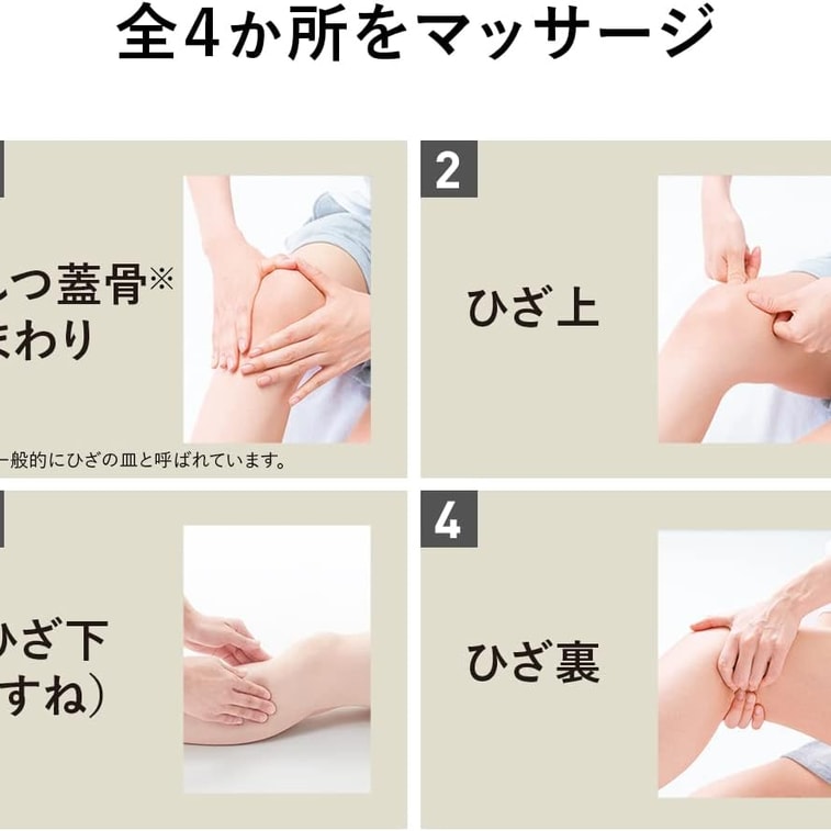 【日本からの直送】日本パナソニック エアーマッサージャー ひざ温感機能 抗菌 #グレー EW-RJ50-H 1個 4