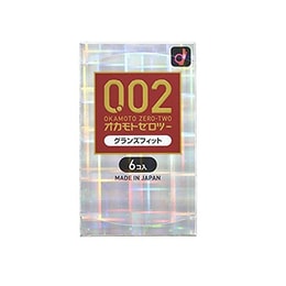002 Excellent 0.02 EX Grans Fit Condoms #Red 6pcs