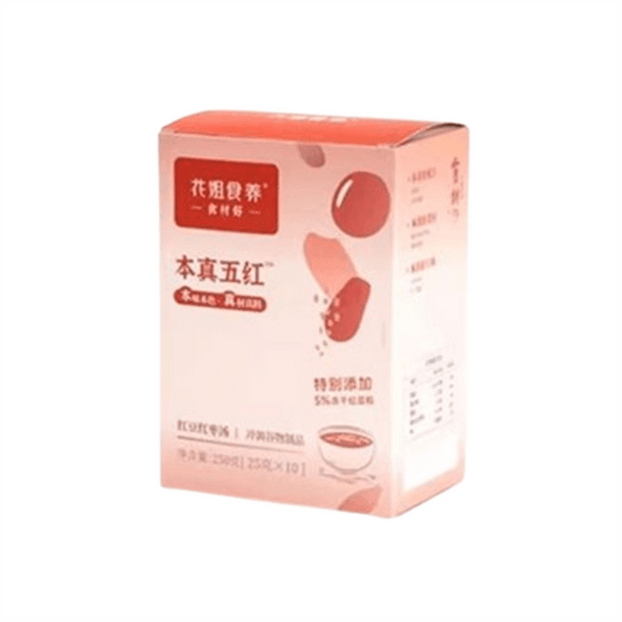 【中国直送】華姉の食事療法 - 本格的な五豆とナツメのスープ - すぐに食べられる朝食、授乳期と産後回復のための栄養豊富な小豆とナツメの粉末、250g/箱