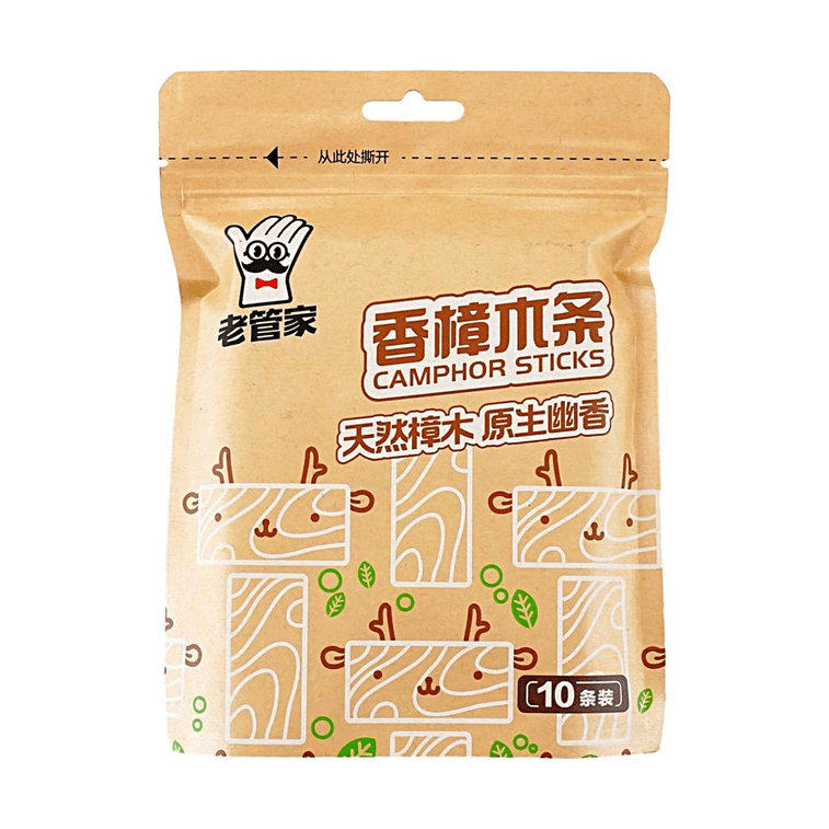 老管家 香樟木条 防霉防虫防蛀片防潮防蟑螂 10条【代替樟脑丸】 4