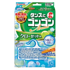 KINCHO 옷장 나방 퇴치 향 시트 (3개입) - 레몬 향