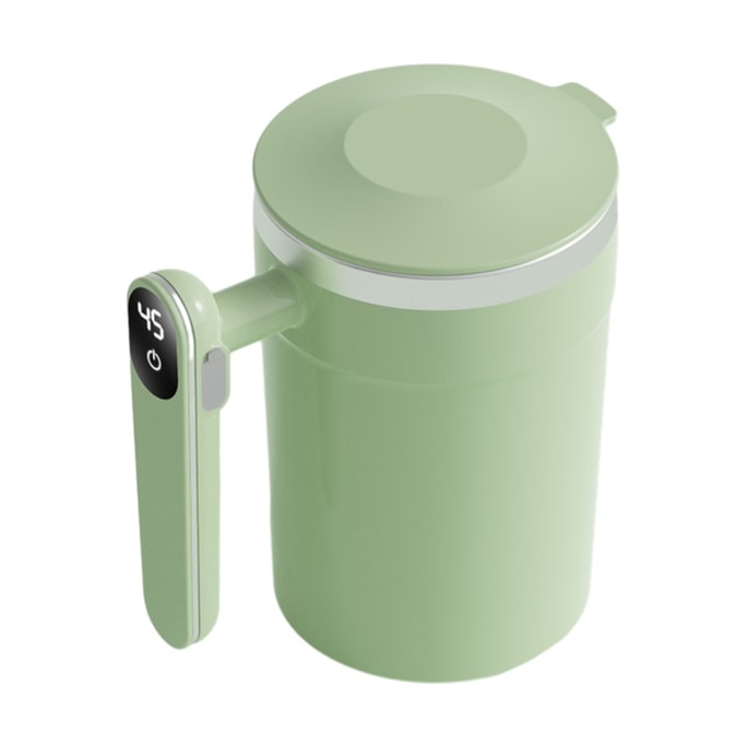 Electric Stirring Cup Coffee Mug Smart Charging 400ml Green 1Piece