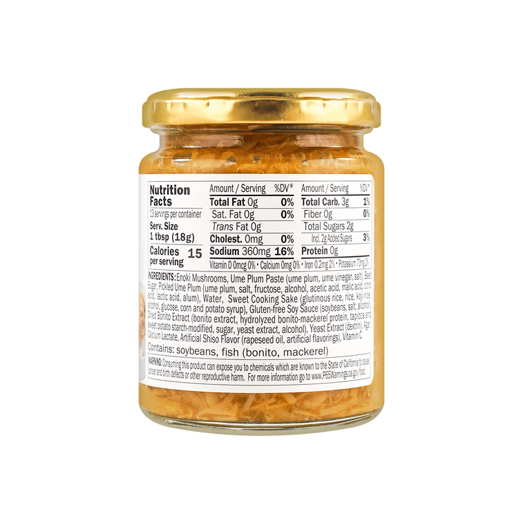 쿠제 후쿠 앤 선즈 팽이버섯과 매실, 237g 7