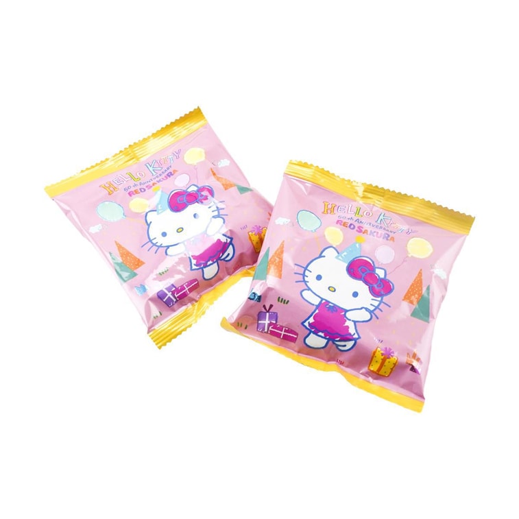 台灣紅櫻花 HELLO KITTY 50週年牛奶小餅乾 汽車 224g 6