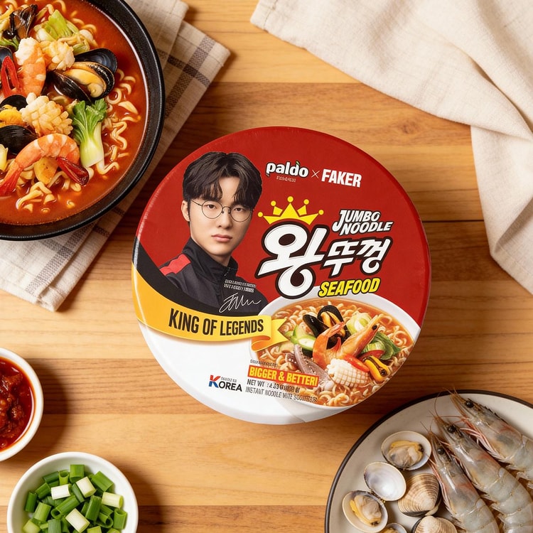 PALDO Faker × 王土功 ジャンボヌードル - 韓国インスタントラーメン