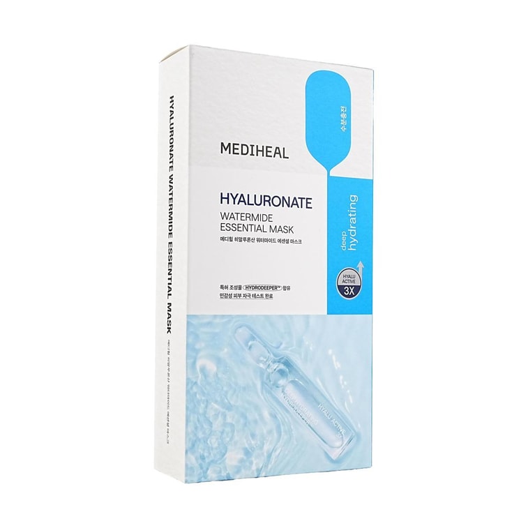 Hyaluronate Watermide Essential Mask 2.5, 10 Sheets - 72H Intensive Moisturizing | Deep Nourishing & Brightening 4