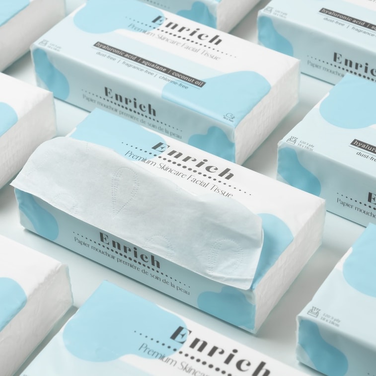 Luxury Lotion Facial Tissue 480ct 3-Ply Extra Soft Gentle Zero Dust Sensitive Skin-Friendly 6