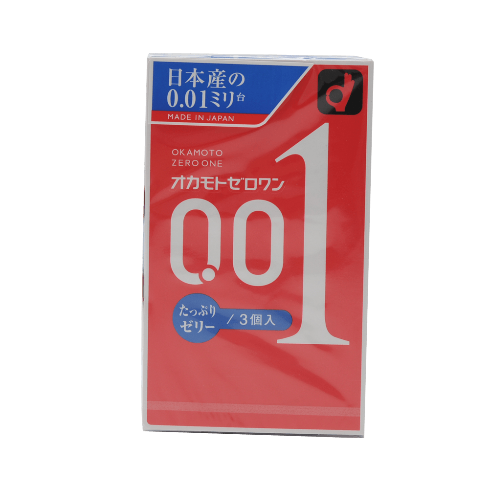 日本OKAMOTO 冈本||超薄双倍润滑避孕套0.01mm||3只
