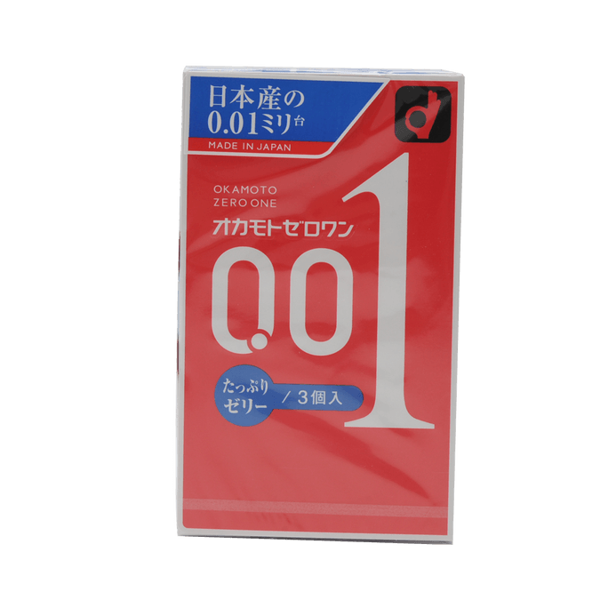 OKAMOTO Condoms Zero One Plenty Of Jelly 3pcs