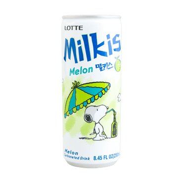 韩国LOTTE乐天 牛奶苏打水碳酸饮料 甜瓜味 250ml 包装随机发