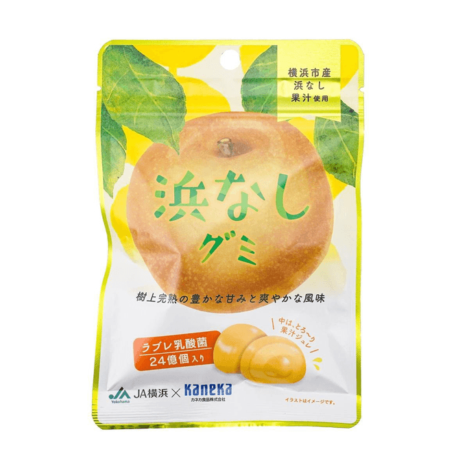 日本KANEKA 橫濱水梨乳酸菌夾心軟糖 40g