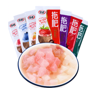 佳達 拖肥椰果肉多種口味混合非果凍椰果粒夏季兒時懷舊零食(混合口味 )35g*10包