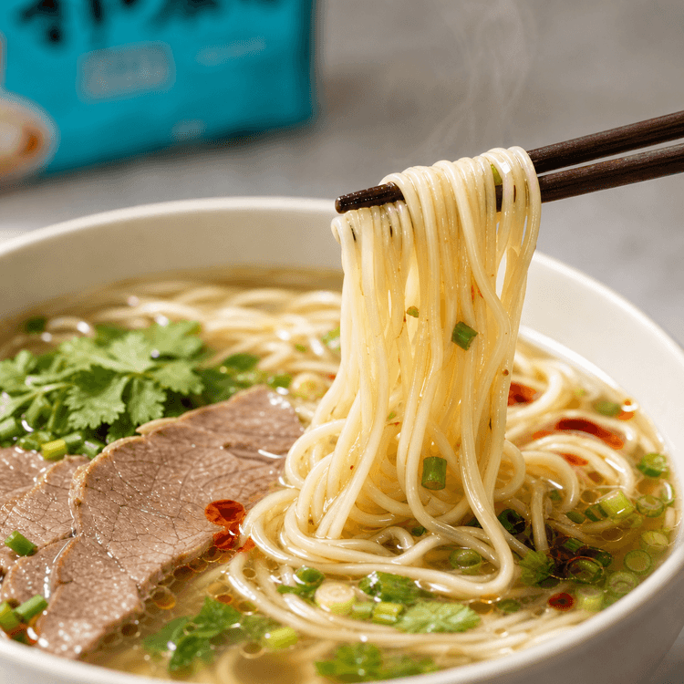 JINMAILANG Lanzhou Hand-Pulled Noodles, 5 Pack ,17.64 oz - Yami.com