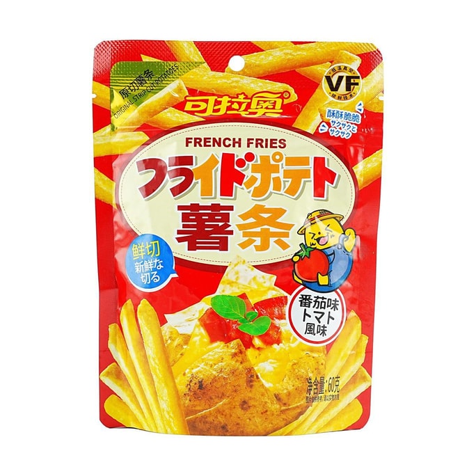 可拉奥 香脆薯条 番茄味 60g【鲜薯原切】