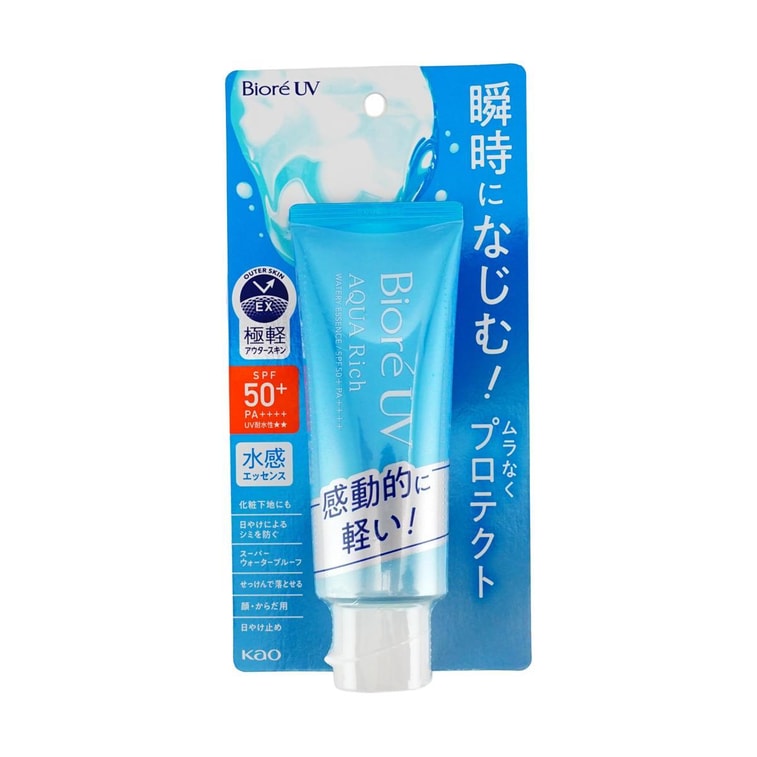 비오레 UV 아쿠아 리치 워터리 에센스,  2.46oz(70g), SPF50+. PA++++ 6