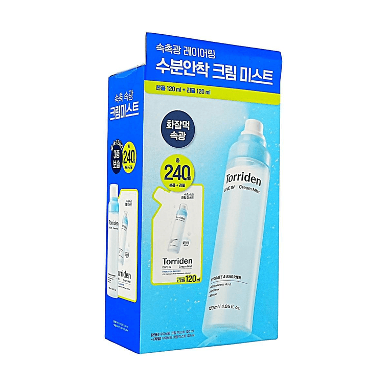 다이브 인 저분자 히알루론산 크림 미스트, 120ml 리필 세트, +120ml 리필 3