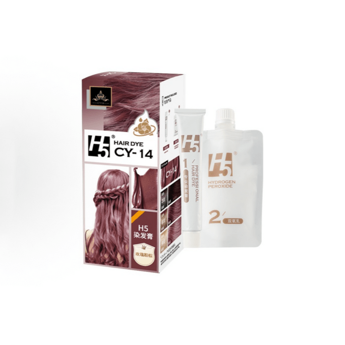 Hair Dye Cream Hazelnut Ash Brown Cold Brown Hair Dye Pure Plant Rose Pink Brown 170ml