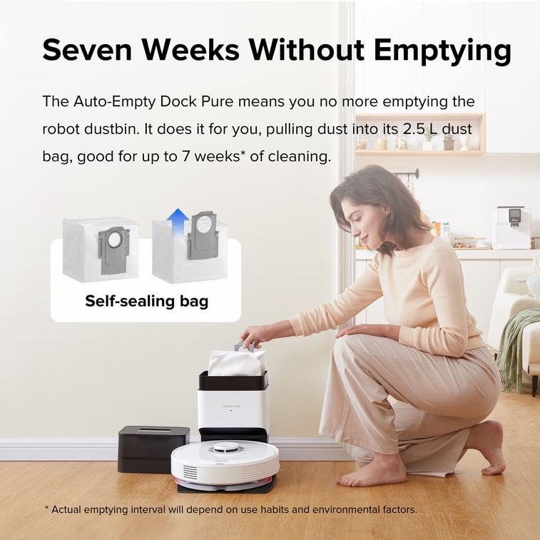 石头科技(Roborock)Q7Max+扫拖机器人 自动集尘+大尘袋 搭配集尘桩(白色) 4