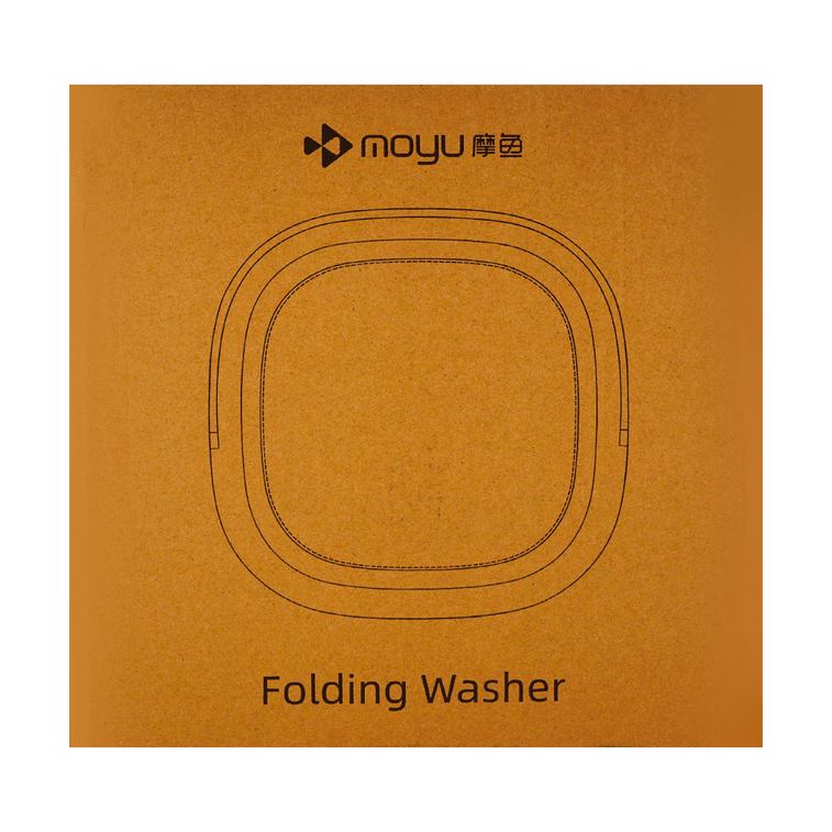 摩魚 折疊洗衣機 迷你手提洗衣機 貼身衣物小洗衣桶 波輪防手洗 5L MINI01 白色【洗襪子神器】 5