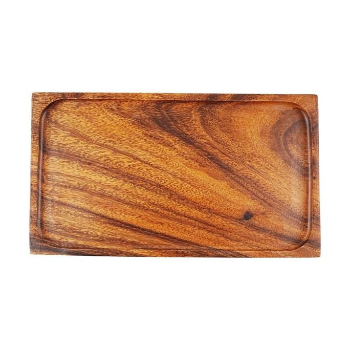 木製ハンドメイドトレイ L 13.90" x 7.99" x 0.87"