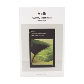Gummy Sheet Mask, Heartleaf sticker, 10 Sheets - Calming & Soothing & Sebum Care